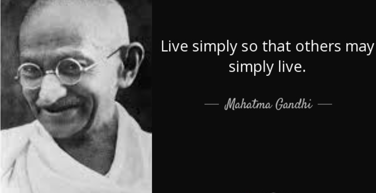 live simply so others may simply live