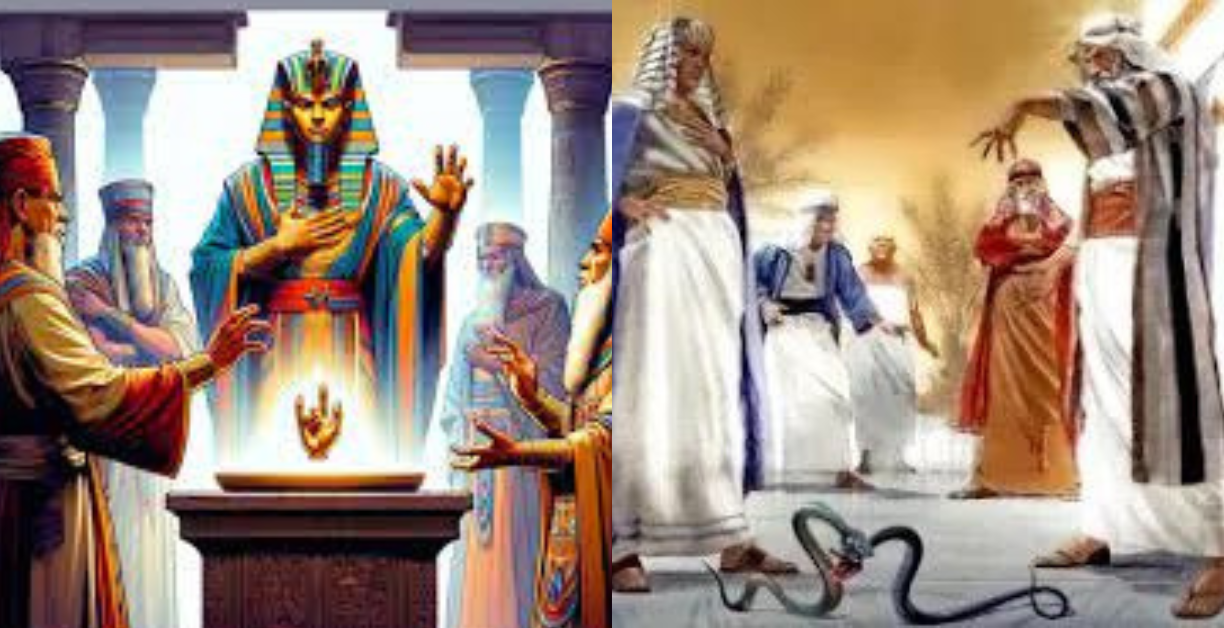 how did pharaoh's magicians duplicate the plagues