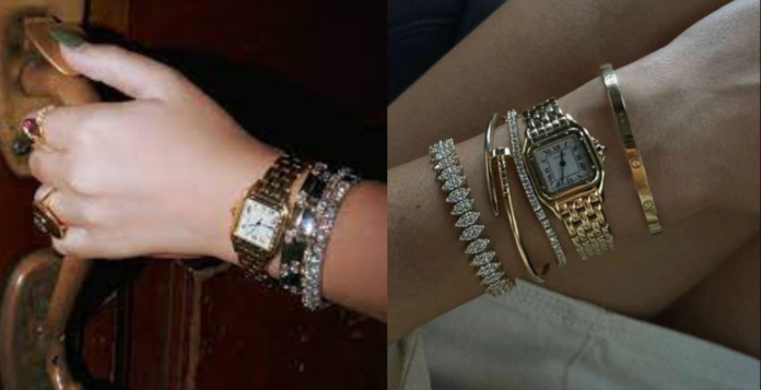 how to wear a tennis bracelet with a watch