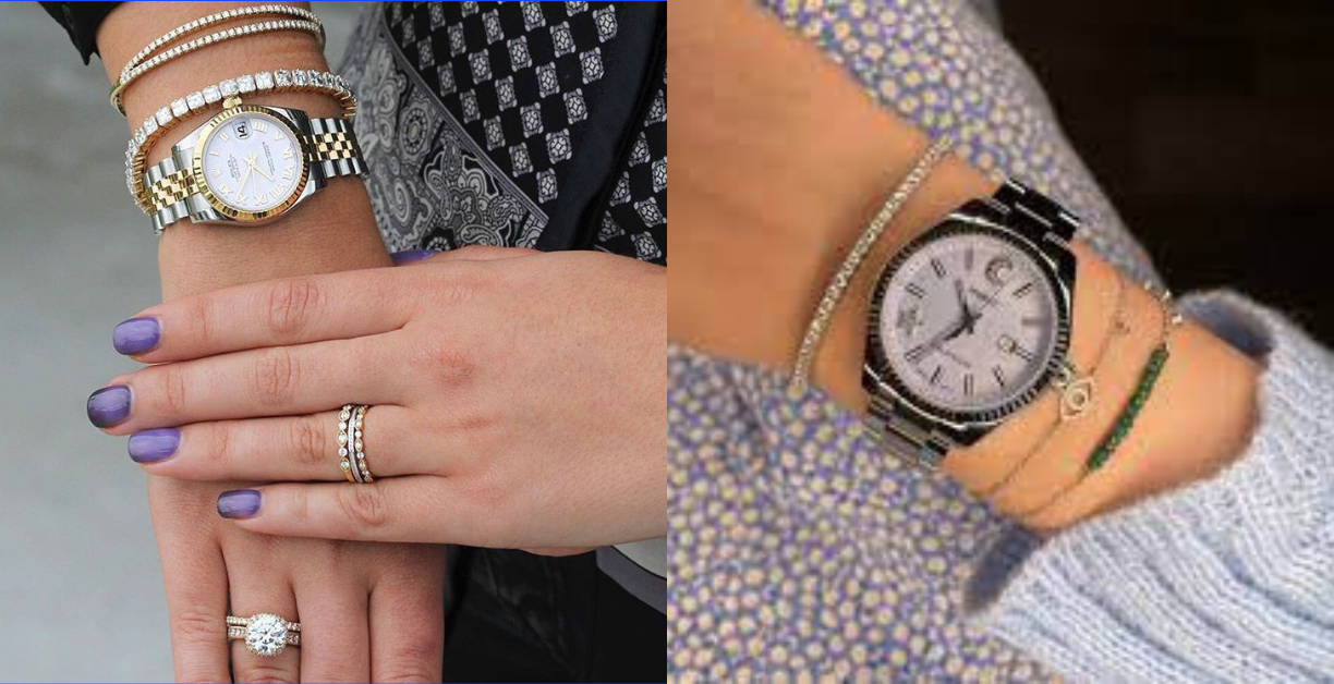 how to wear a tennis bracelet with a watch